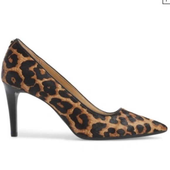 Michael Kors Dorothy Flex Leopard-print Pumps In Cheetah Hair Calf - NEW IN BOX - Picture 2 of 5